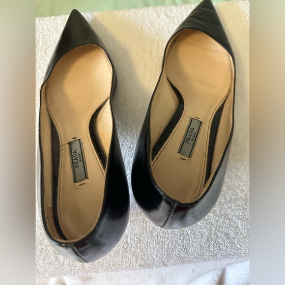 Prada Black Pointed Toe Heels - Picture 7 of 11